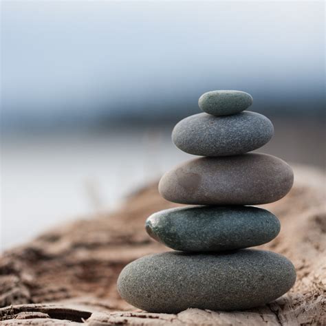 Stacking Beach Stones Balance Meditation by WillowontheWater