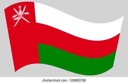 Omani National Official Flag Patriotic Symbol Stock Illustration ...