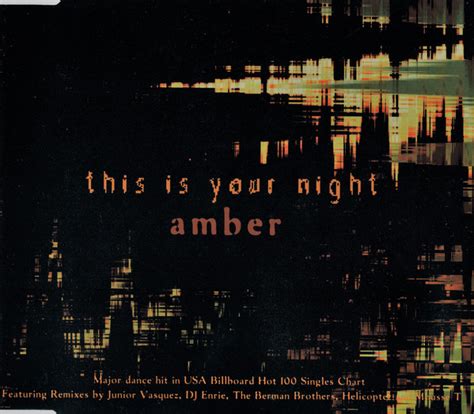 Amber - This Is Your Night (1996, CD) | Discogs