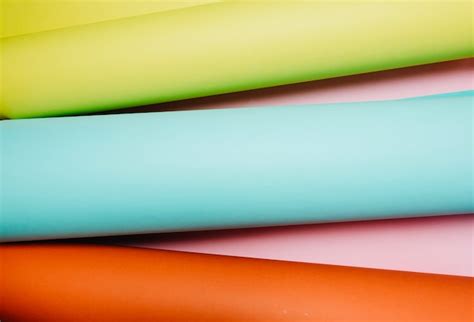 Free Photo | Rolls of colored paper