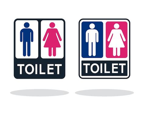 Premium Vector | Toilet sign vector set of toilet signs