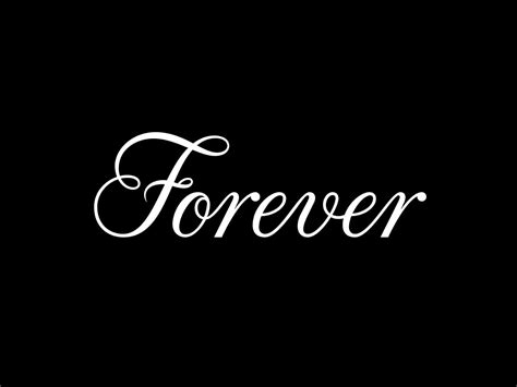 Download A Black Background With The Word Forever Written On It Wallpaper | Wallpapers.com