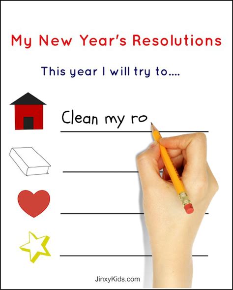 New Years Resolution Printable Freebie - Thrifty Homeschoolers