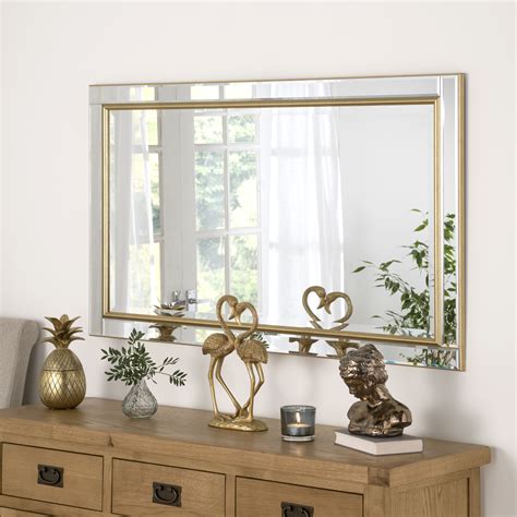 Cadence Gold Full Length Mirror | Contemporary Mirrors | Amor Decor