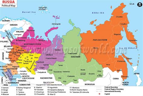 Russia Political Map