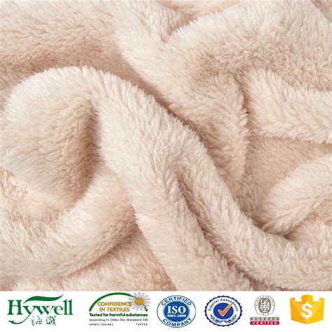 100% Polyester Faux Fur Sheepskin Fabric for Blanket - Sherpa Fabric and Sherpa Blanket Fabric price