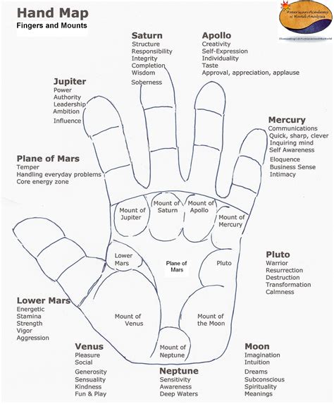 Palmistry Chart Meanings