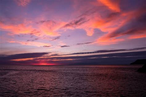 Sunset in Manarola, Cinque Terre, Italy Stock Image - Image of beautiful, riviera: 38732655