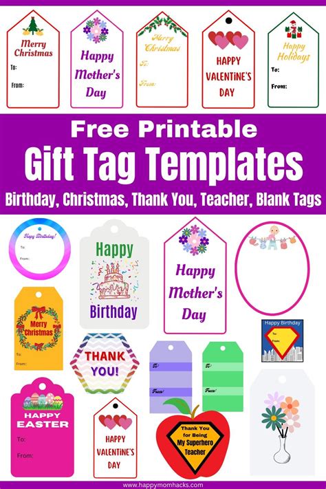 Free Gift Tag Printables for Every Occasion