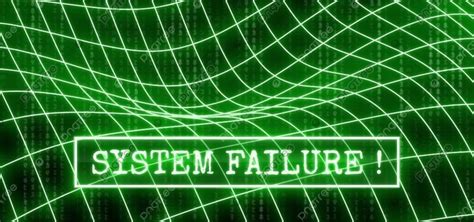 System failure technology background with green grid pattern – Artofit