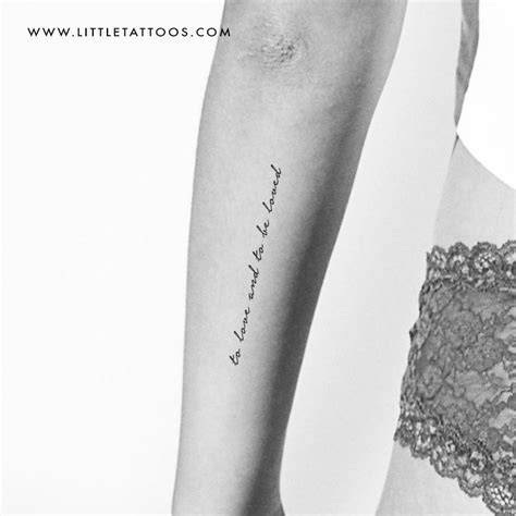 To Love and To Be Loved Temporary Tattoo - Set of 3 – Little Tattoos