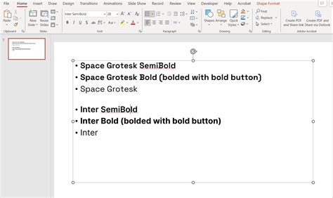 Inter SemiBold becomes Regular when saving Word or Powerpoint file as ...