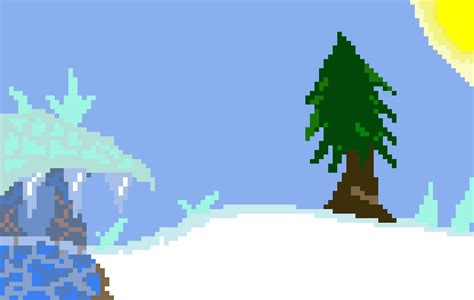 Ice biome pixel art