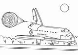 Space Shuttle Endeavour Landing sketch template