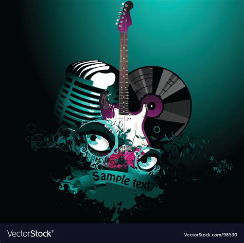 Music collage Royalty Free Vector Image - VectorStock