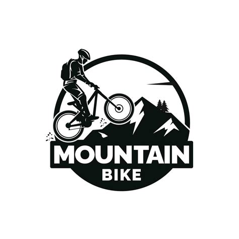 Mountain bike logo design vector 23794984 Vector Art at Vecteezy