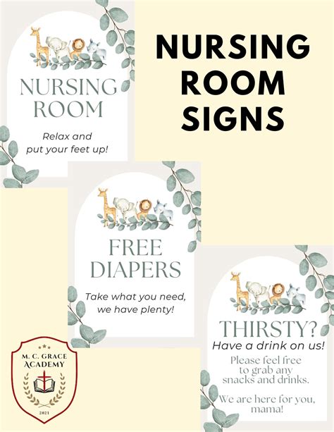 Nursing Mother's Room Signs | Made By Teachers