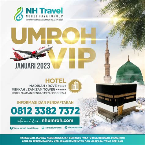 Umrah 9 Hari Januari (Paket VIP) - Travel Umrah Nurul Hayat