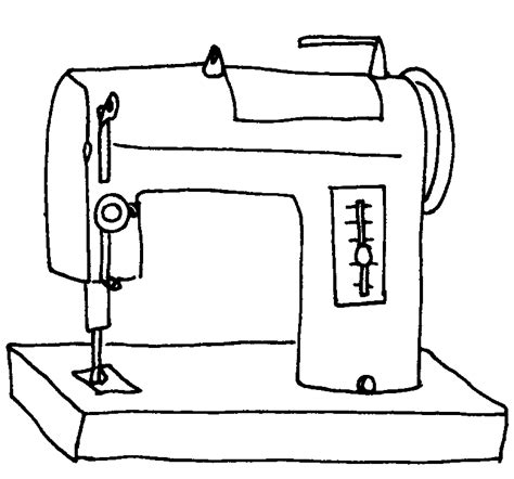 Free Sewing Machine Clip Art Black And White, Download Free Sewing ...