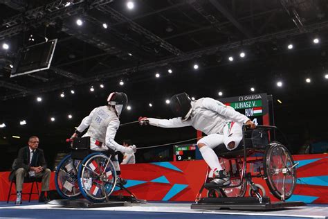 China and Hungary strong in wheelchair fencing