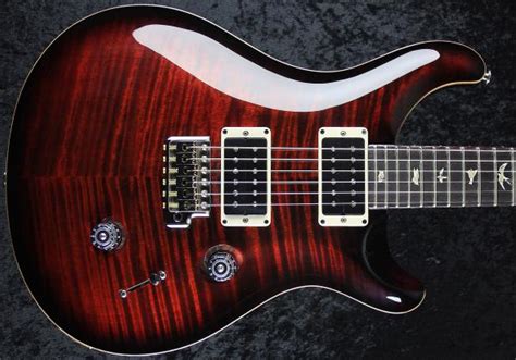 Prs Custom 24 (USA, #226674) - fire red burst Solid body electric guitar red