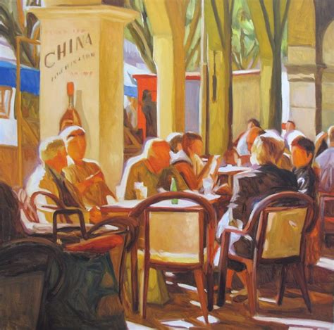 Italian Cafe Paintings - Viewing Gallery | Painting, Art, Building art