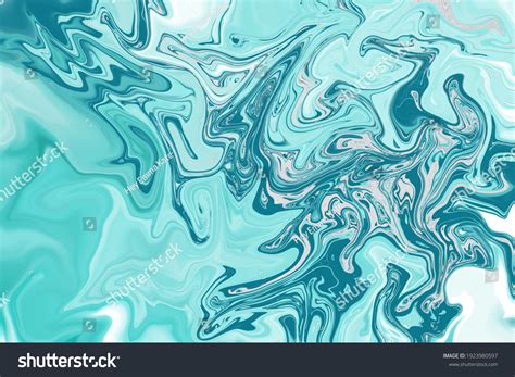 Blue Teal Liquid Marble Texture Design Stock Illustration 1923980597 | Shutterstock