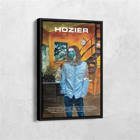 Hozier Poster, Hozier Album Cover Canvas, Take Me to Church, Hozier ...