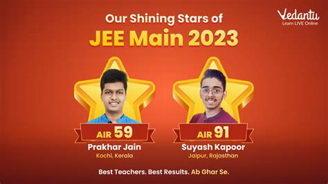 365 Vedantu Students Scored Above 99 Percentile in JEE Main 2023 Session 2