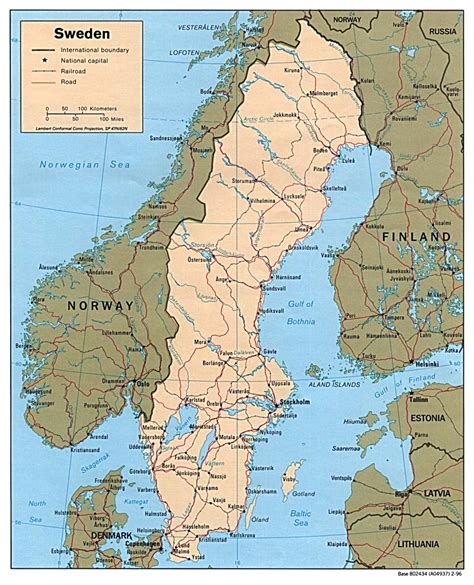 Maps of Sweden | Detailed map of Sweden in English | Tourist map of Sweden | Road map of Sweden ...