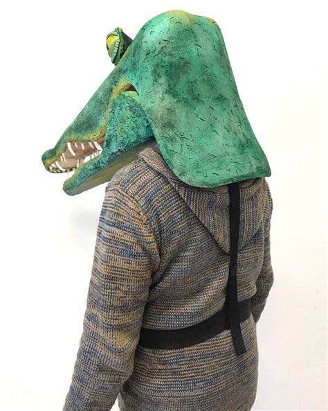 Crocodile mask Peter Pan adult costume head realistic animal | Etsy