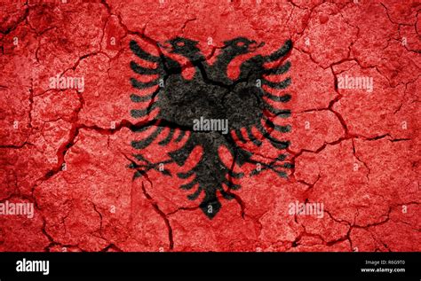 Republic of Albania flag Stock Photo - Alamy