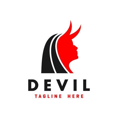 devil head inspiration illustration logo design 5364832 Vector Art at ...