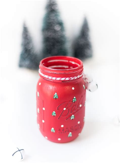 Christmas Tree Painted Mason Jar - It All Started With Paint Painted ...