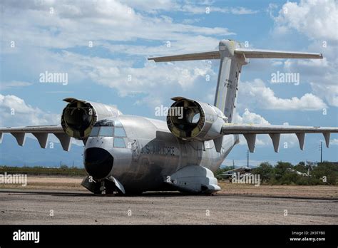 A Boeing YC-14 STOL aircraft on display at the Pima Air and Space Museum Stock Photo - Alamy