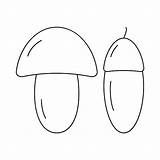 Premium Vector  Set Of 2 Contour Drawing seasonal Fruits Mushroom And sketch template