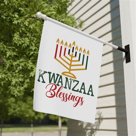 Happy Kwanzaa Flag, Kwanzaa House Flag, Kwanzaa Garden Flag, Kwanzaa Flag, Winter Garden Flag ...