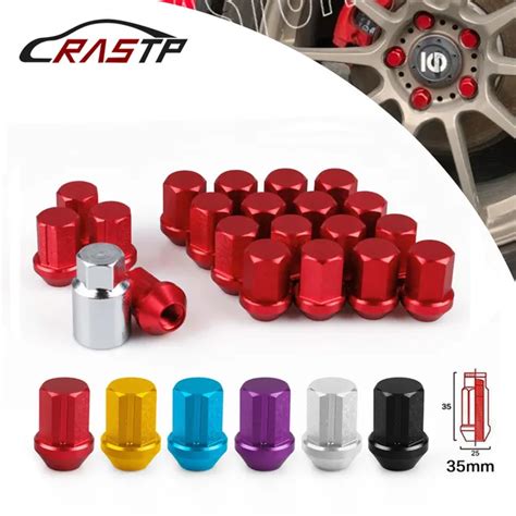 20pcs/set Car Racing Alloy Aluminum Short Lug Nuts Anti theft Wheel ...