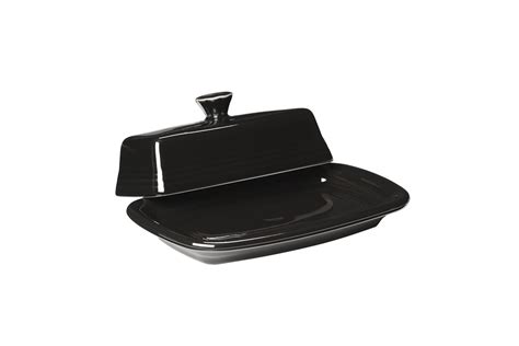 Amazon.com | Fiesta Covered Butter Dish, X-Large, Black: Fiestaware Black: Butter Dishes