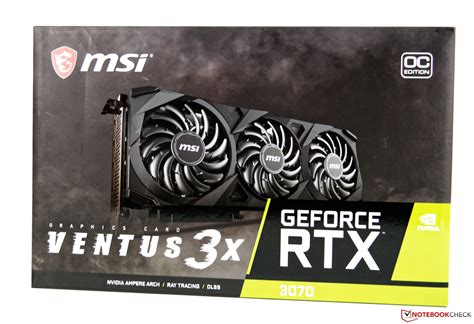 MSI GeForce RTX 3070 Ventus 3X OC desktop graphics card in review - NotebookCheck.net Reviews