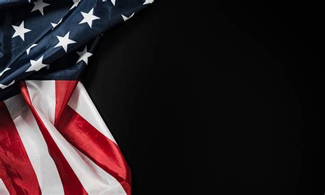 🔥 Free Download American Flag On A Black Background Stock Photo ...