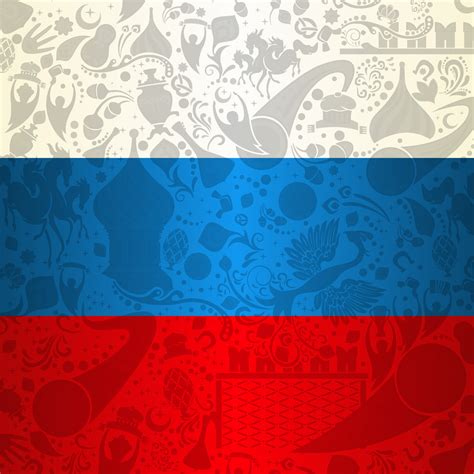 Russia Flag Decoration Background 216676 Vector Art at Vecteezy