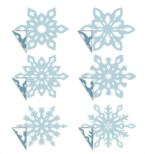 Snowflake Template - 11+ Free PDF Download | Бумажные поделки ...