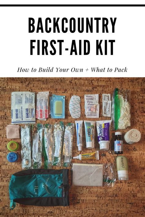 Backpacking first aid kit – Artofit