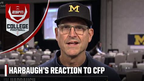 Jim Harbaugh on Michigan’s No. 1 CFP ranking & the meaning of BET | CFP Selection Show - The ...