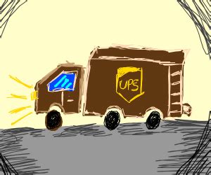 Ups Truck Drawing at PaintingValley.com | Explore collection of Ups Truck Drawing
