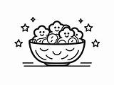 Cereal Coloring Page For Download  sketch template