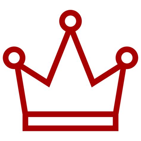 Red crown symbol (png icon)