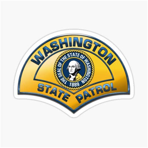 "Washington State Patrol - Police Badge - Highway Patrol Trooper - Patch" Sticker for Sale by ...