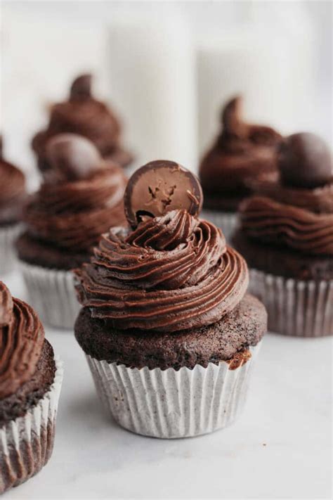 Chocolate Fudge Cupcakes - Alpine Ella